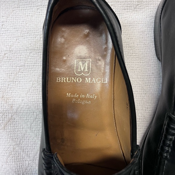 Bruno Magli Black Loafers - Picture 3 of 5